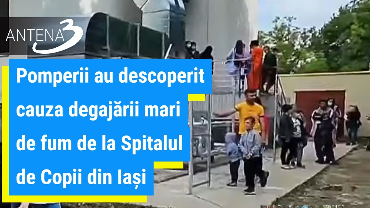 Pomperii au descoperit cauza degajării mari de fum de la Spitalul de Copii din Iași
