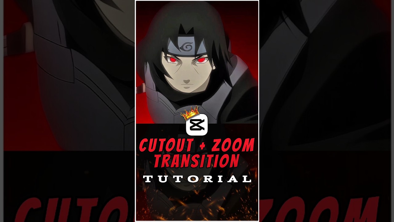 Cutout + Zoom Transition Tutorial 💀🔥 | Capcut Tutorial | #capcut #capcuttutorial #animeedit
