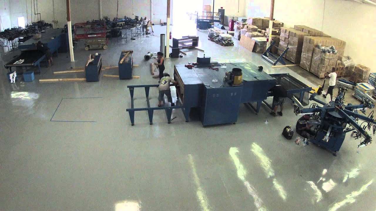 The Big Move: M&R Screen Printing Equipment Reassembled (screen printing press & dryer) - DAY 3