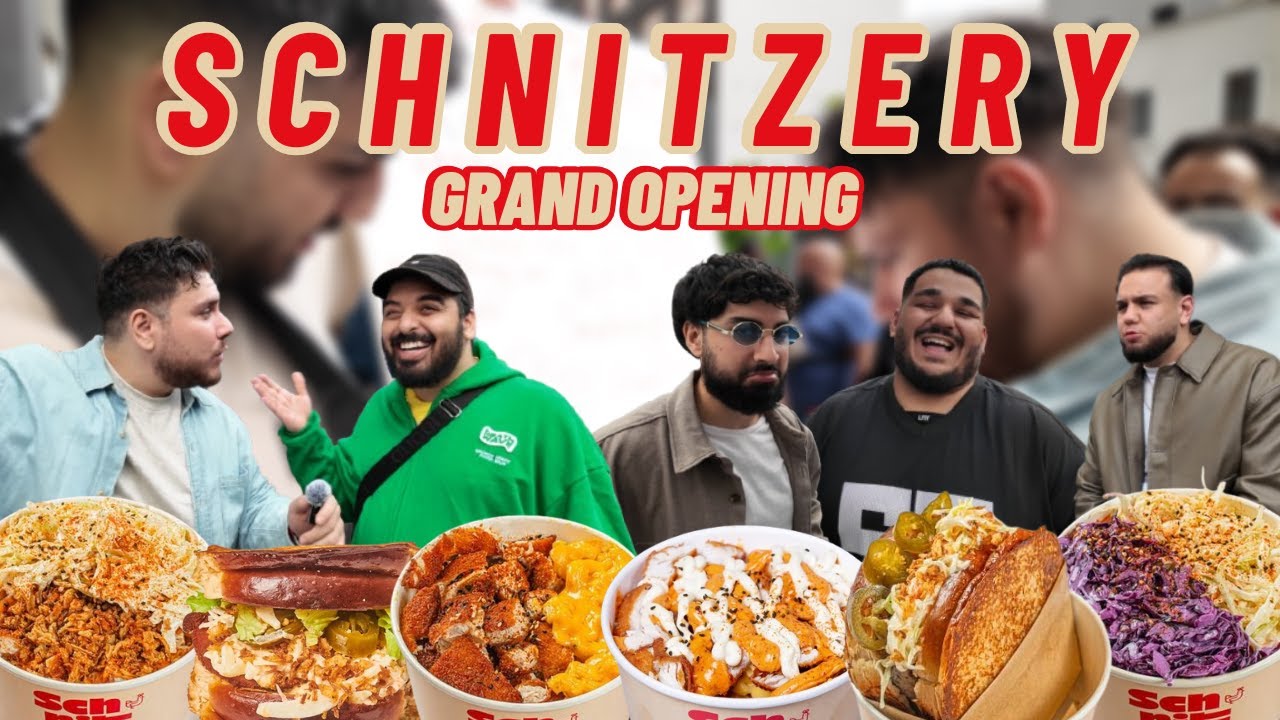 SCHNITZEL HYPE in FRANKFURT?! 🍗🧀 SCHNITZERY GRAND OPENING von @ArwiRano