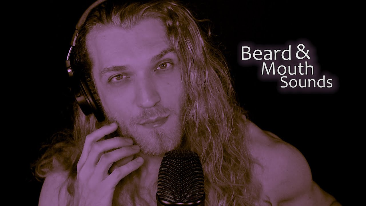 ASMR Beard Scratching & Mouth Sounds ❄️
