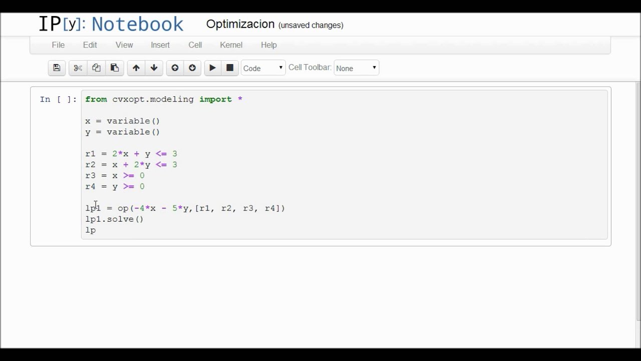Python: Optimización con CVXOpt - CAChemE.org