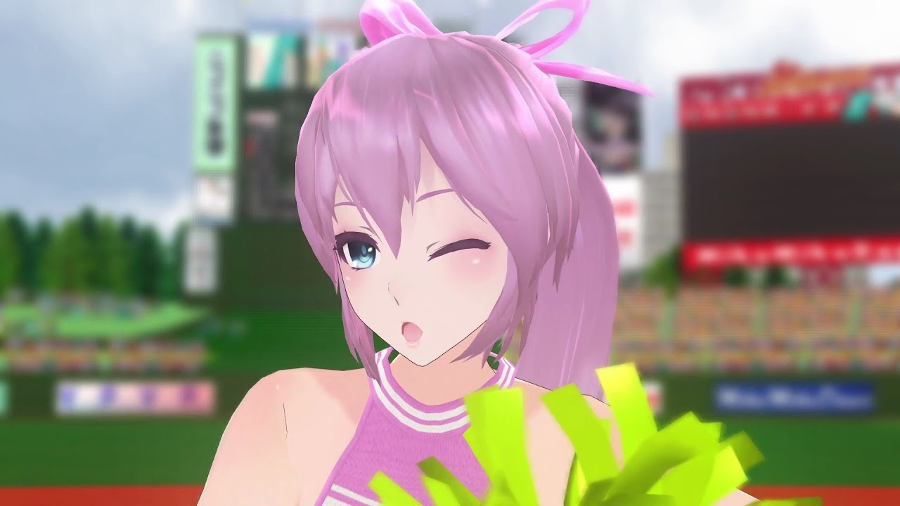 【MMD】チアリーダールカで神っぽいな【カメラ移動・字幕無】（1080p_60fps）