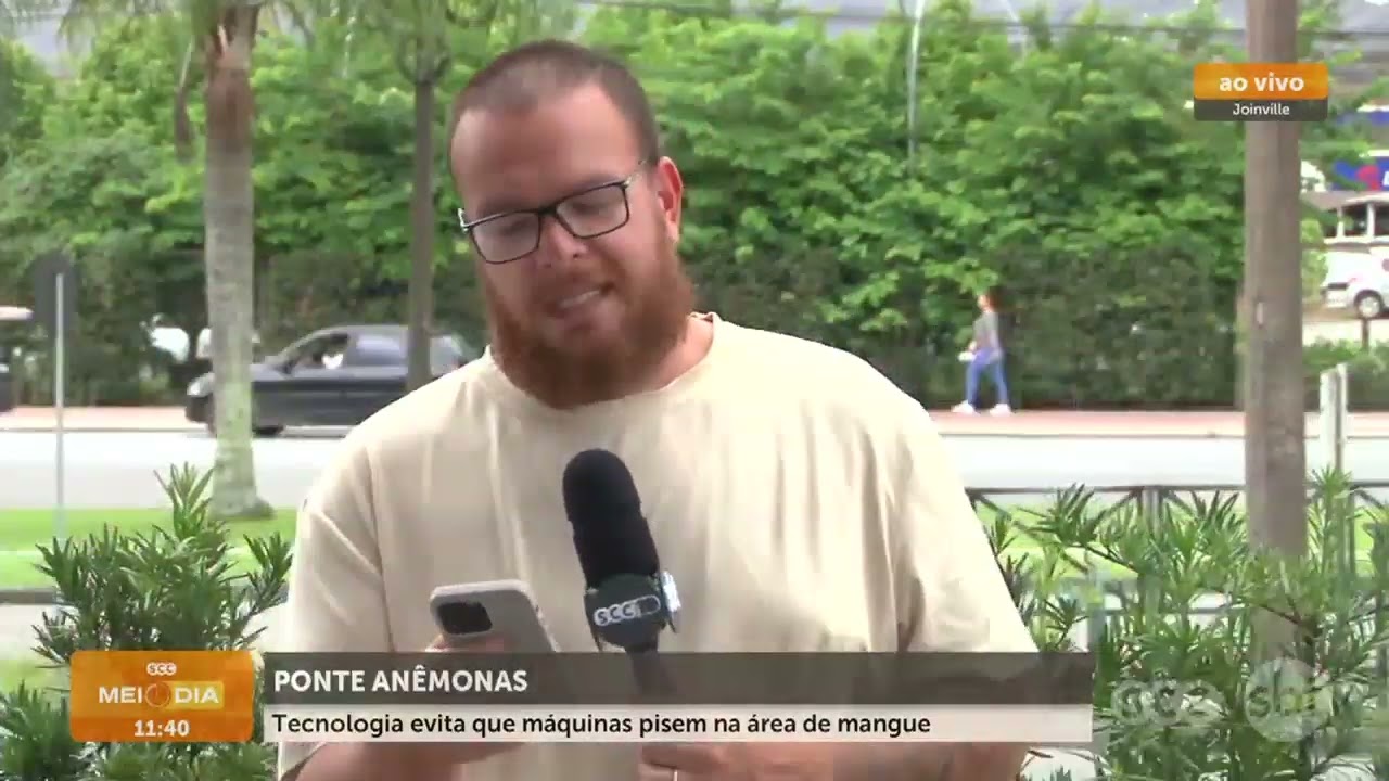 TECNOLOGIA evita impacto no mangue durante obra da Ponte Anêmonas | Cotidiano | SCC Meio-Dia
