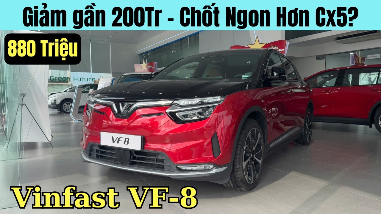 ✅Giảm gần 200 Triệu. Giá xe Vinfast VF8 lăn bánh Tháng 3 trong tầm 900 Triệu | Kênh Bốn Bánh