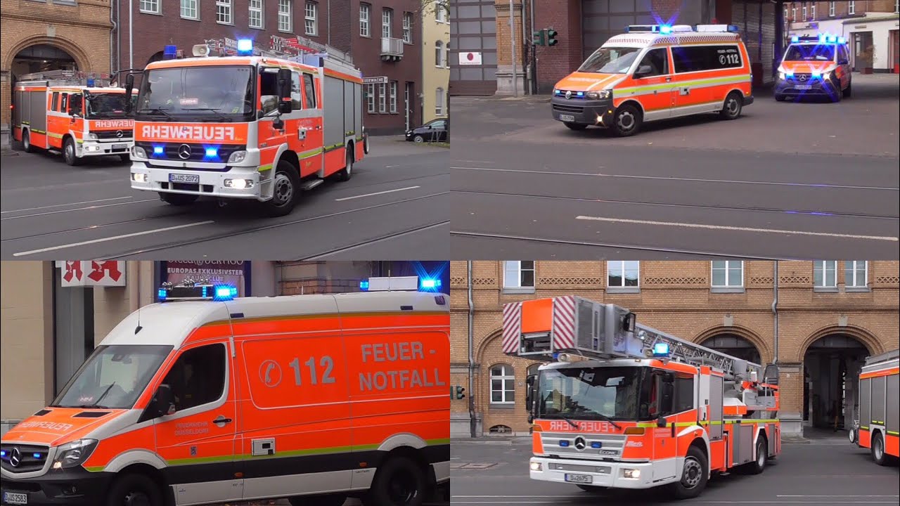 [Zusammenschnitt][Feuerwehr und Rettungsdienst Düsseldorf]