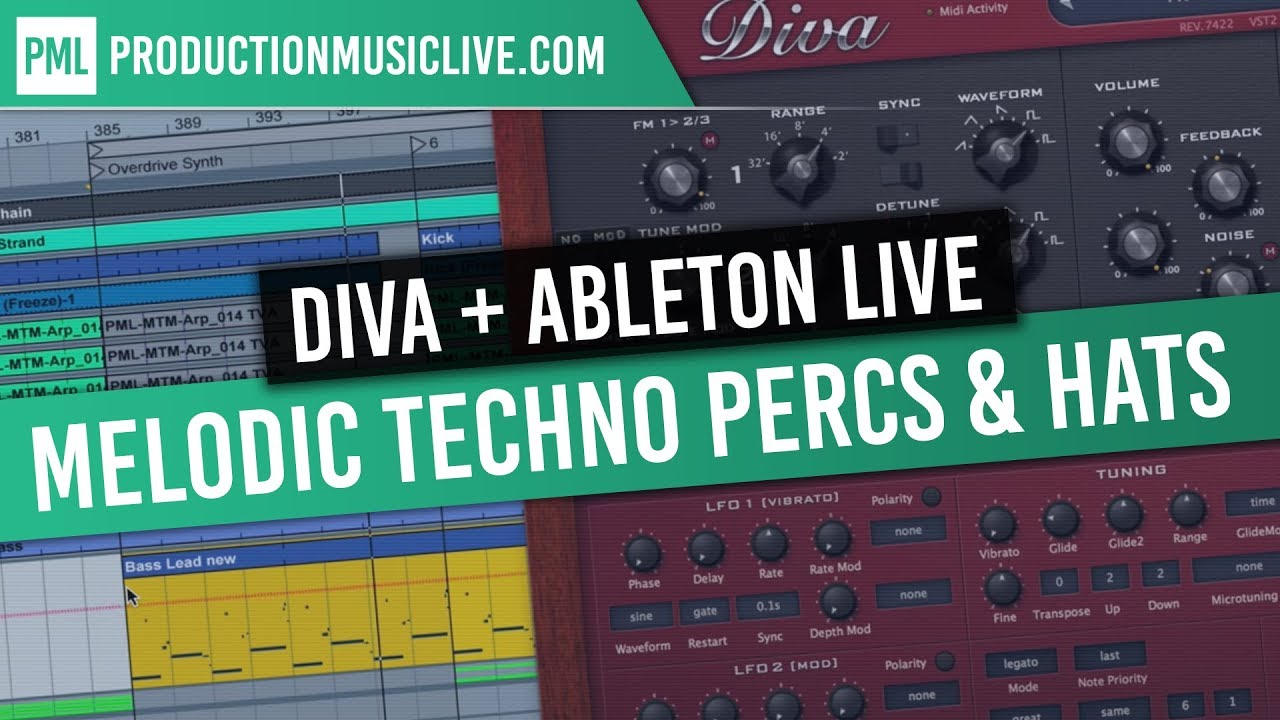 Melodic Techno with Diva in Ableton Live / Percussions & Hats