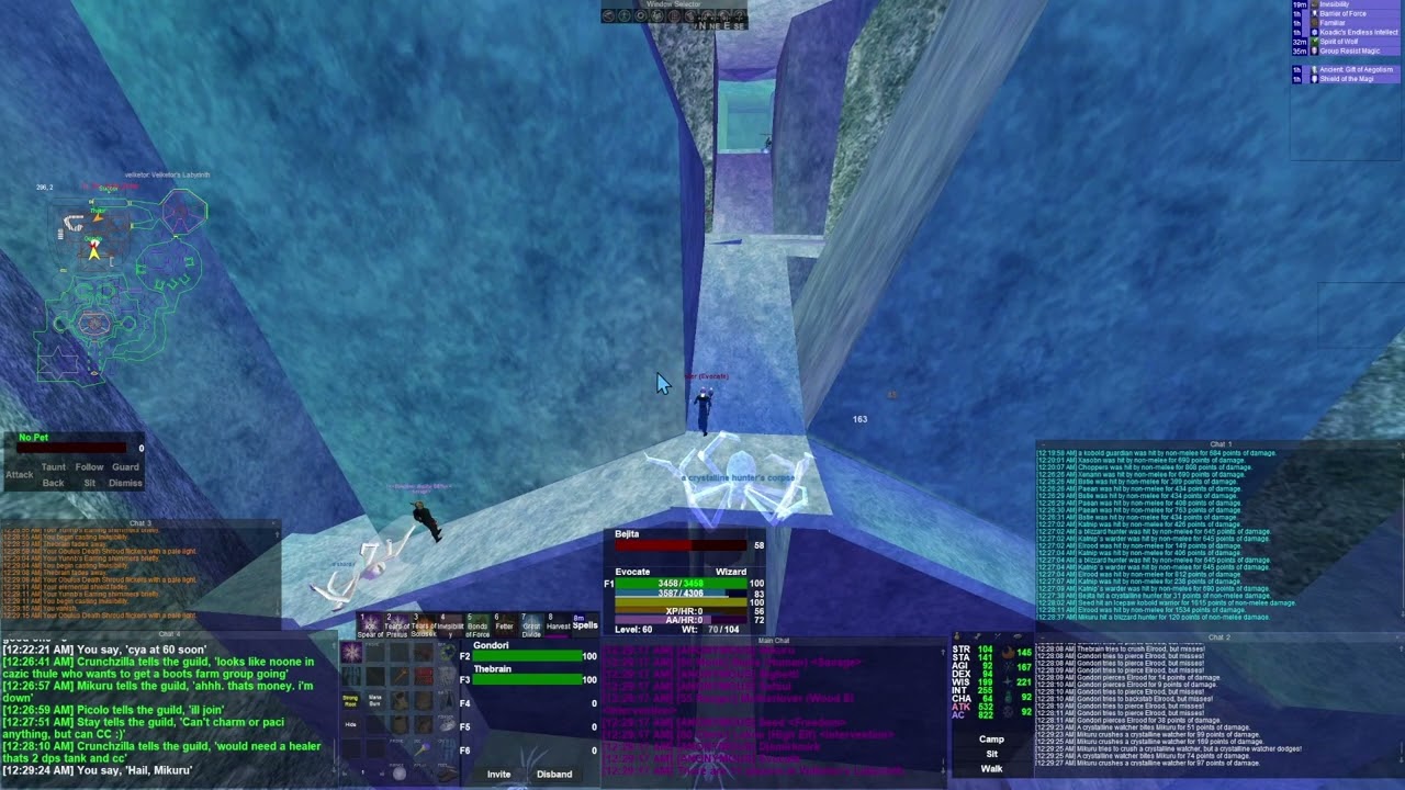 Project Quarm Wizard PVP kill comp 1