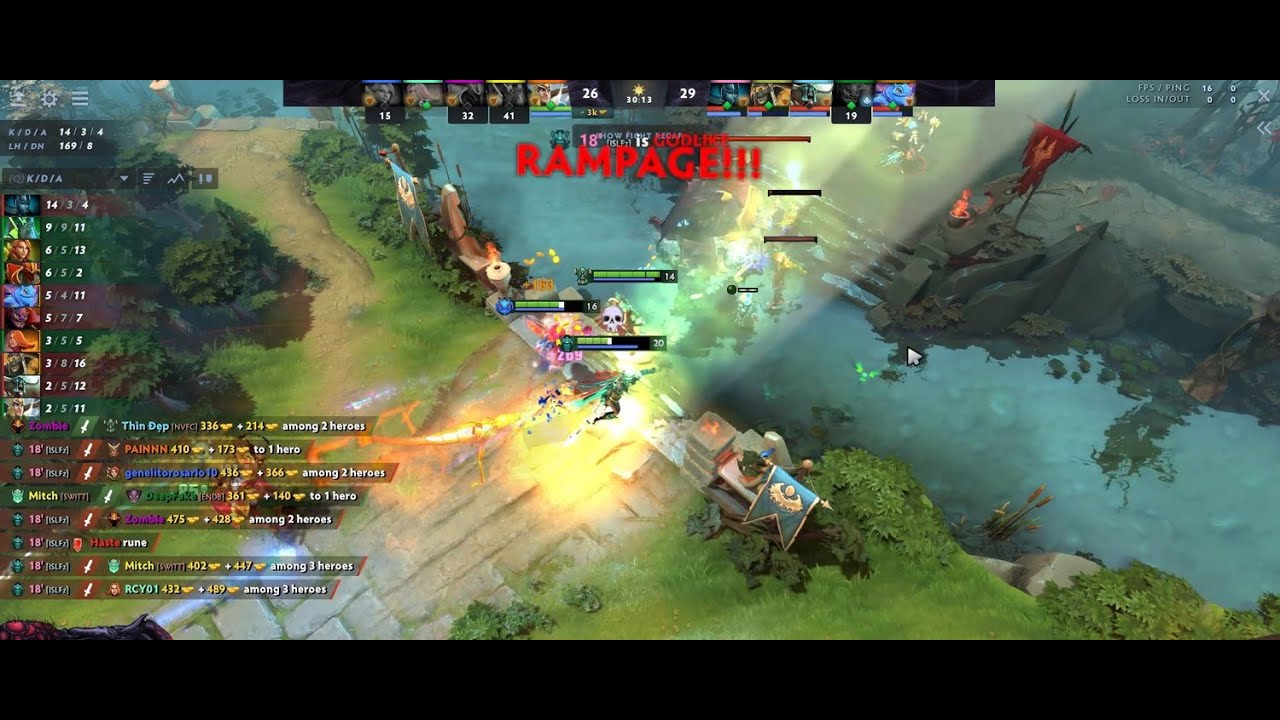 RAMPAGE #rampage #dotaminang #phantomassasin #shadowshaman #esports #support #steam #autowinstreak