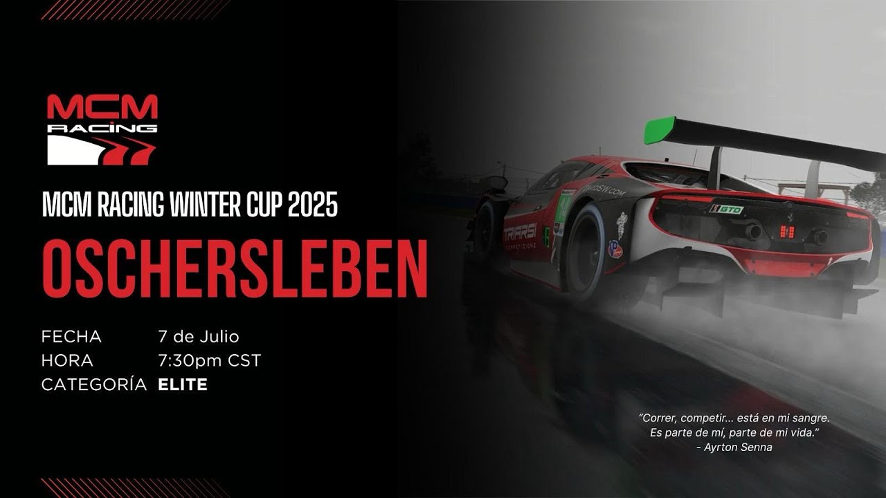 MCM Racing Winter Cup 2025 | Fecha  1 | Oschersleben | Categoría ELITE