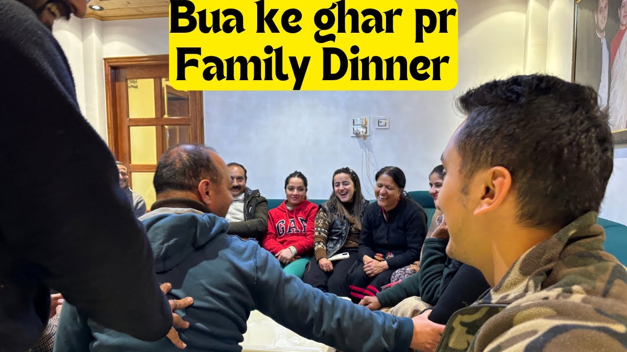Bui ne puri family ko bulaya dinner pr 🥗🤤 Aaj maza hi aagya 🤪😋
