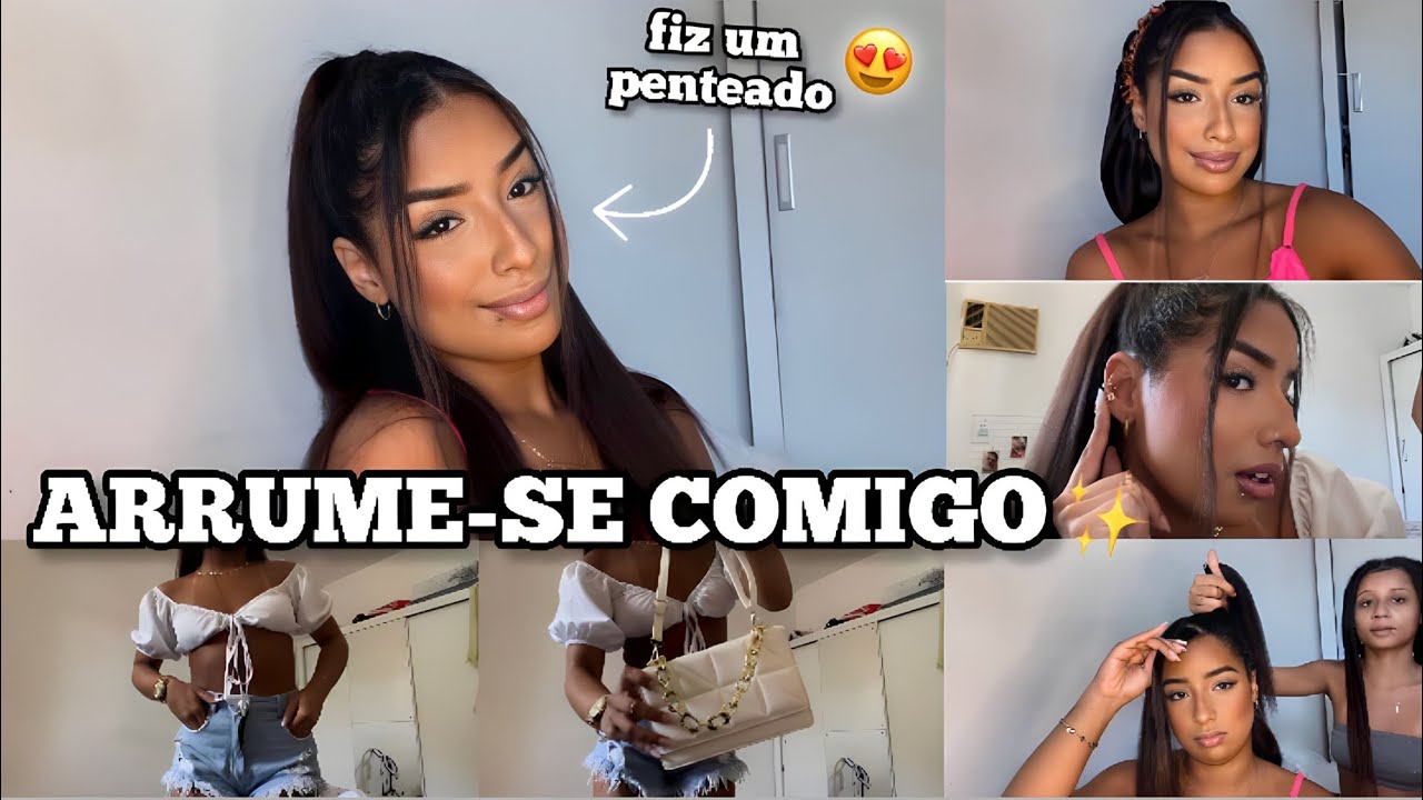 ARRUME-SE COMIGO PARA UM PAGODE NA ILHA DA GIGOIA 🤍✨ | make, penteado, look, acessórios, bolsa