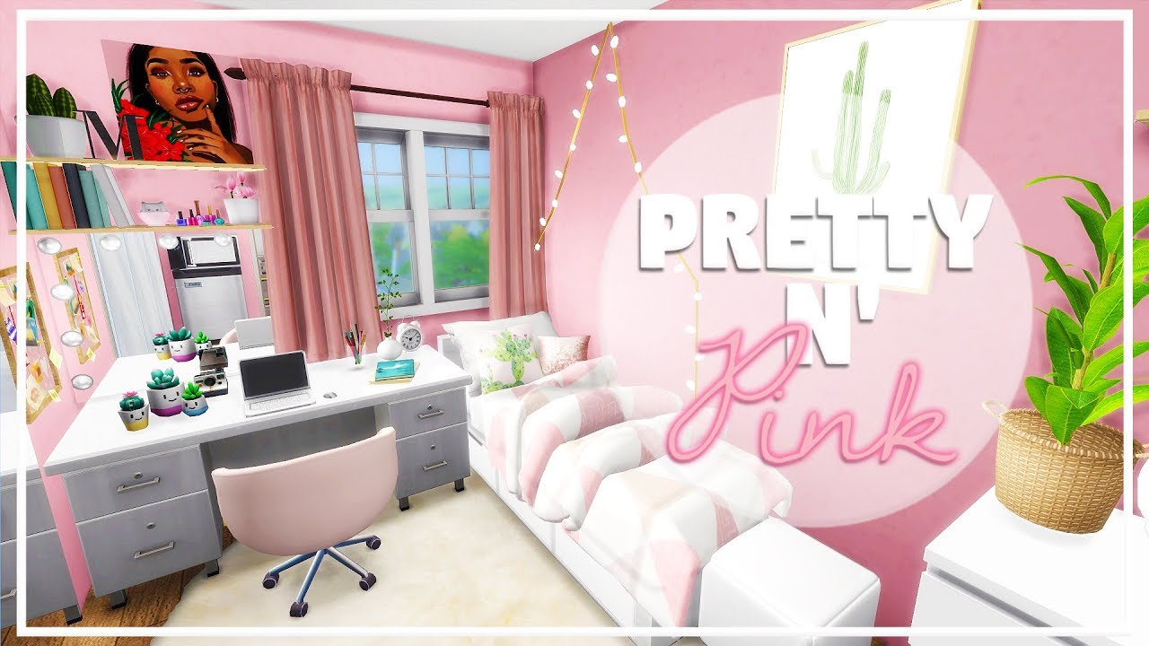 Pretty n' Pink Dorm Room | The Sims 4 Discover University