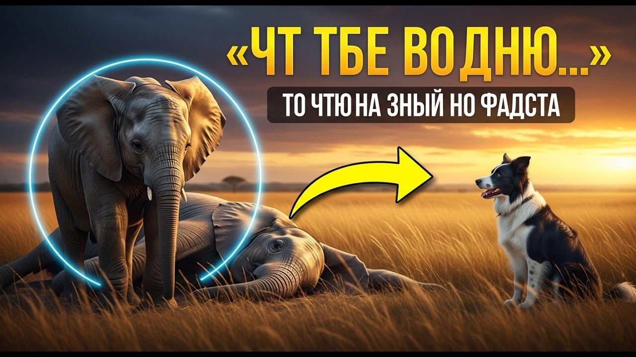 Сирота-слонёнок потерял маму… Но то, что сделал пёс, шокировало всех 😢🐘