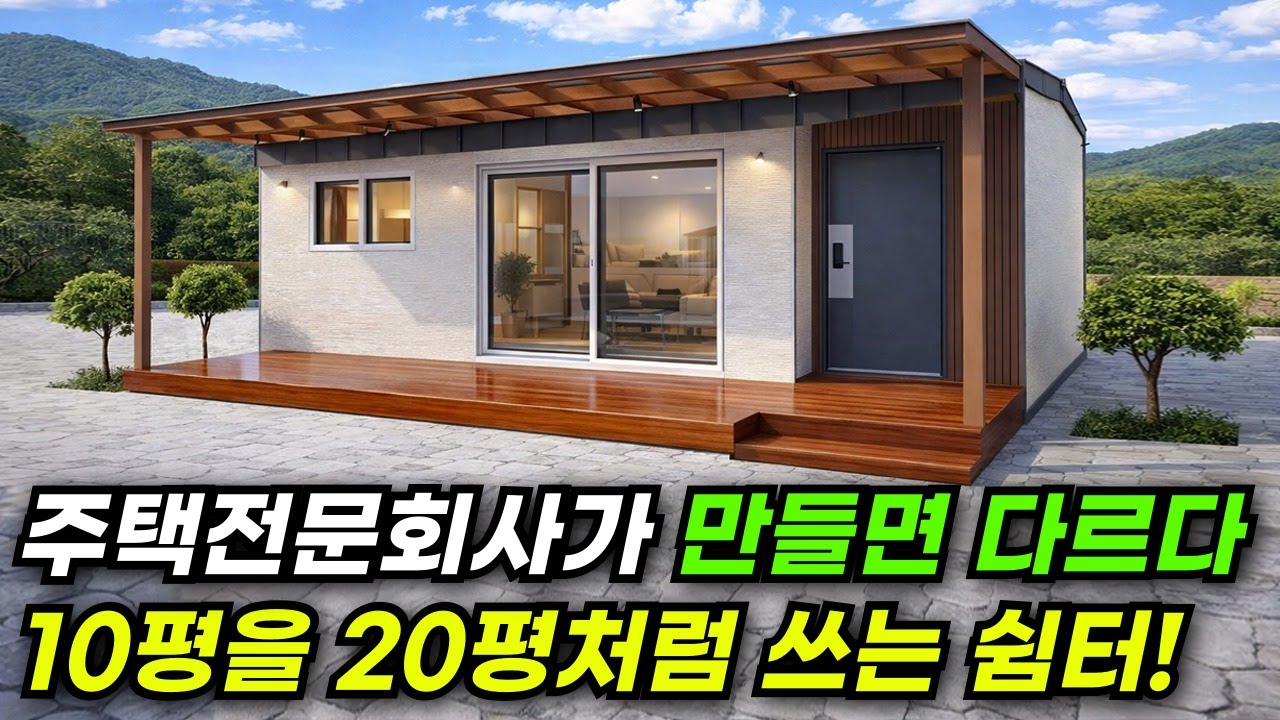 [10년 무상보증] 일자형 구조에서 벗어난 체류형쉼터! 폭이 4.6m? 이제야 집처럼 살 수 있겠다 #집 #주택 #이동식주택 #소형주택 #체류형쉼터 #모듈러 #전원주택 #주택