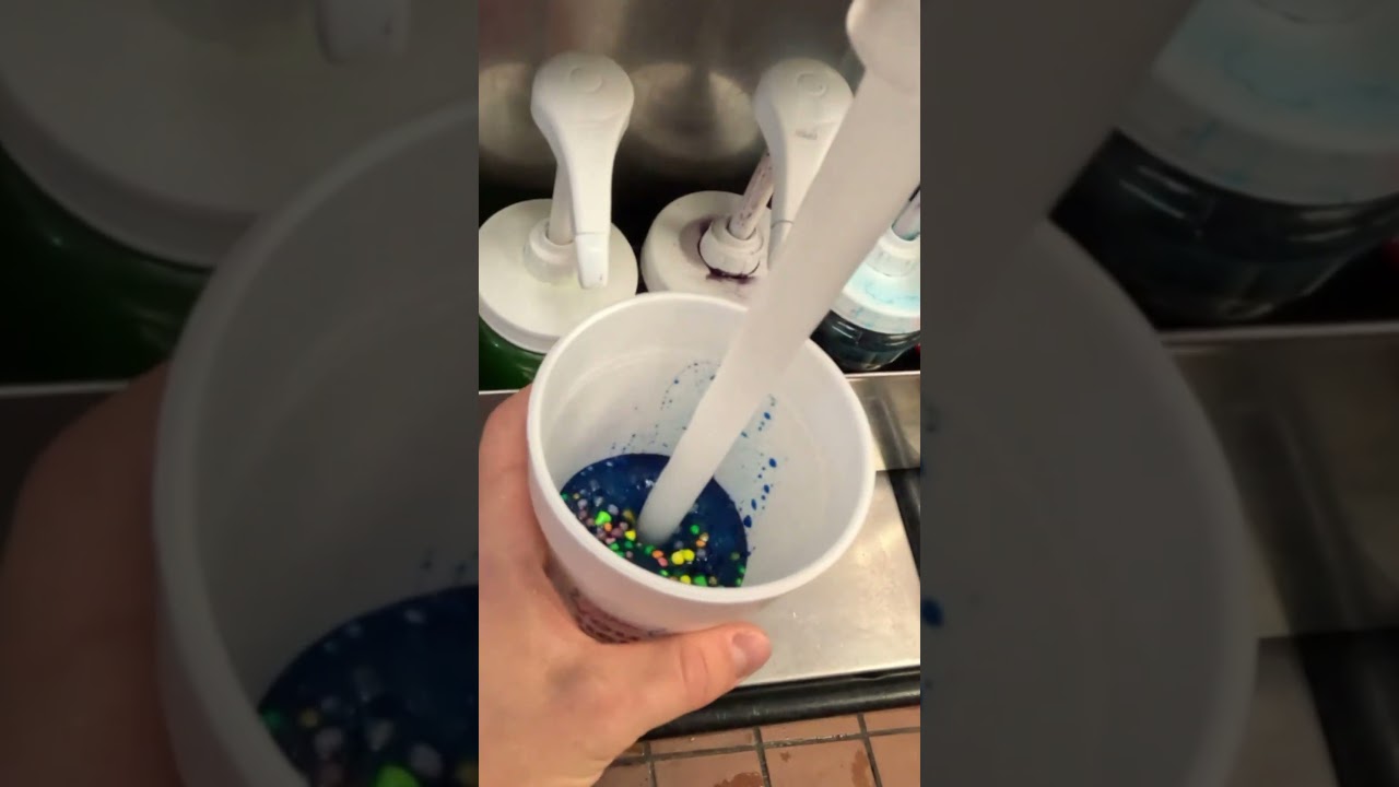 Blue slush #nerd #asmr #slush #sonic