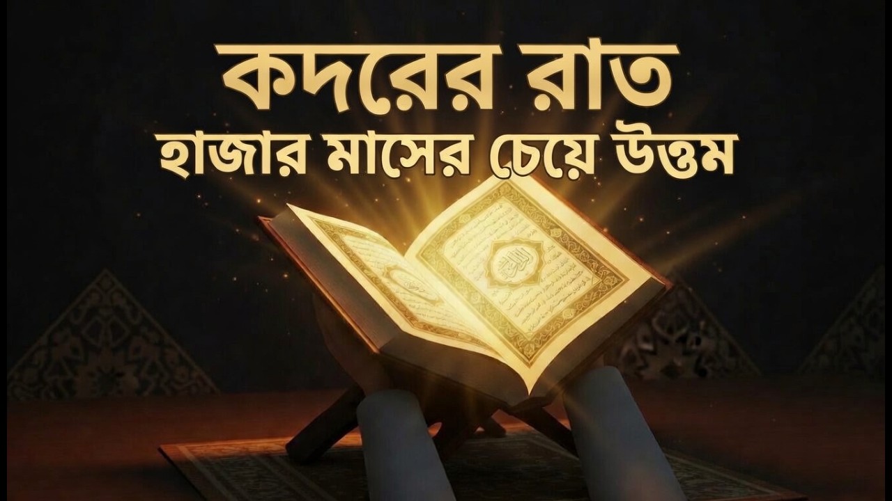 যে রাতে তিরাশি বছরের নেকি মেলে — কদরের রাতের আসল ইতিহাস ।। Islamic video Bangla