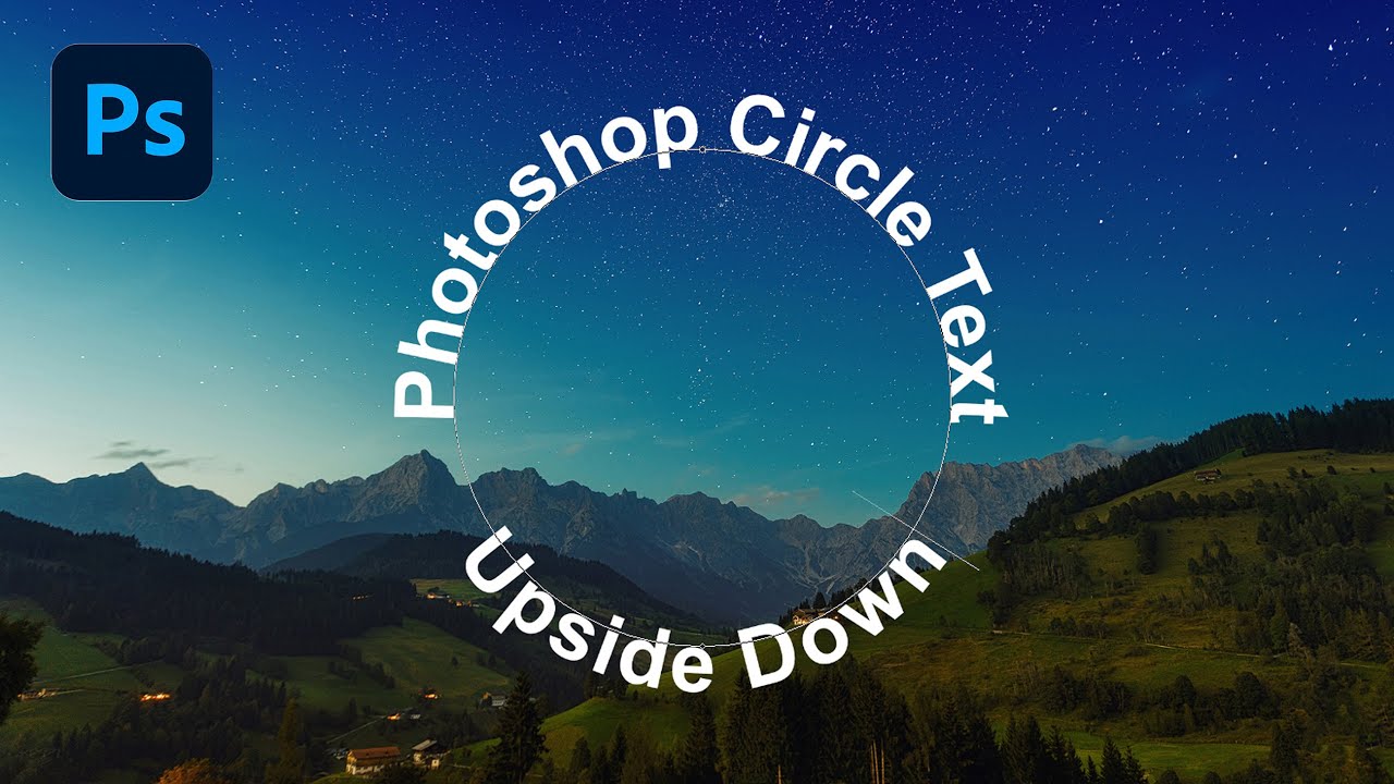 How to create text in circle upside down in Photoshop