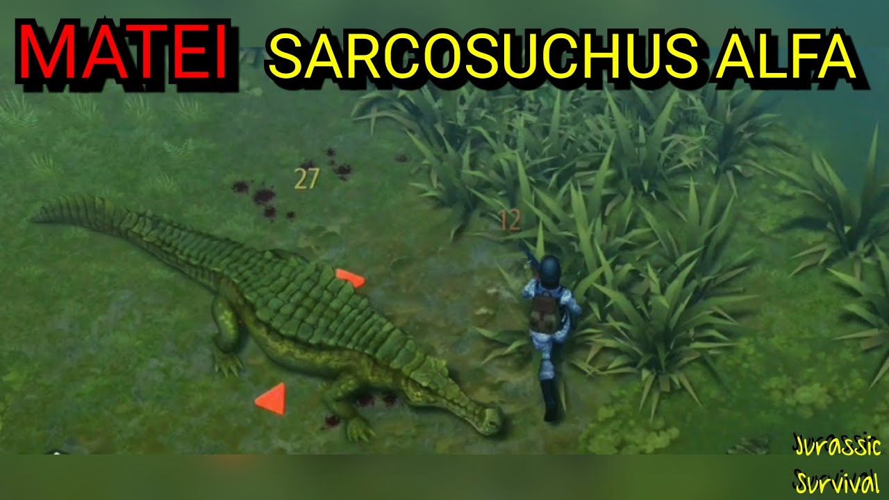 #114 Jurassic Survival: MATEI O ALFA SARCOSUCHUS NO PÂNTANO!!!
