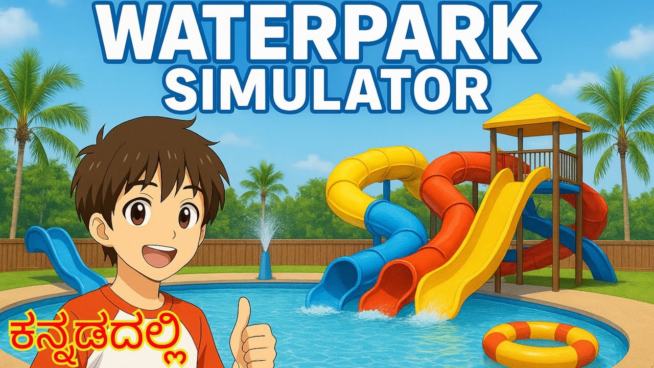 Waterpark simulator ಆಡೋಣ ಬನ್ನಿ | in kannada | ಕನ್ನಡದಲ್ಲಿ | #waterparksimulator 