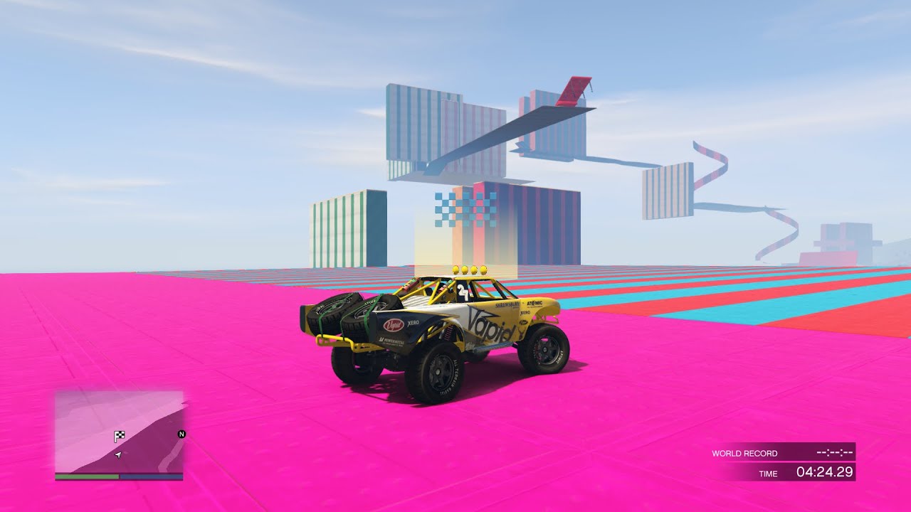 Gta 5 Parkour de Trophy Truck 222.222% of people break their controller trying to complete this hard