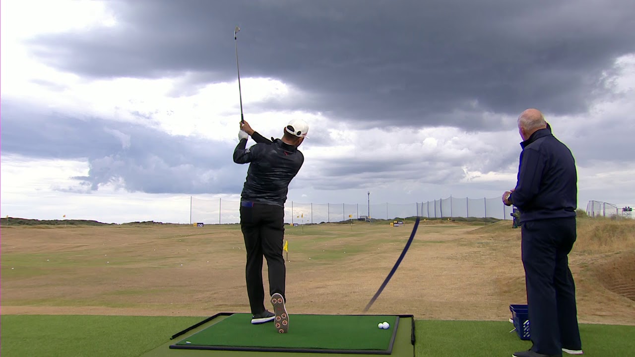 Gary Woodland &  Butch Harmon on the Zen Green Stage