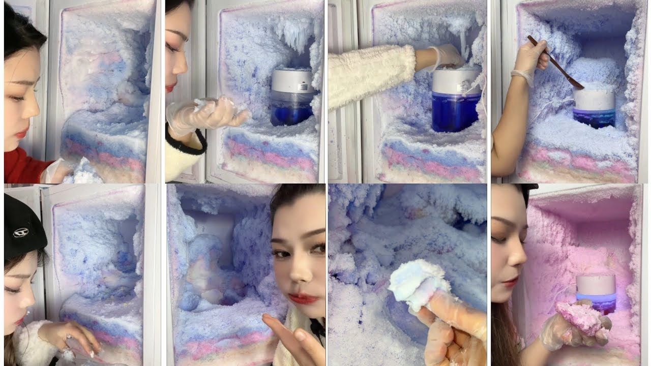 ( SOLO SUNGRIL )ASMR ICE EATING SOFT ICE / HARD ICE / CLEAR ICE / FREEZER FROST ICE  / FLAVORED ICE