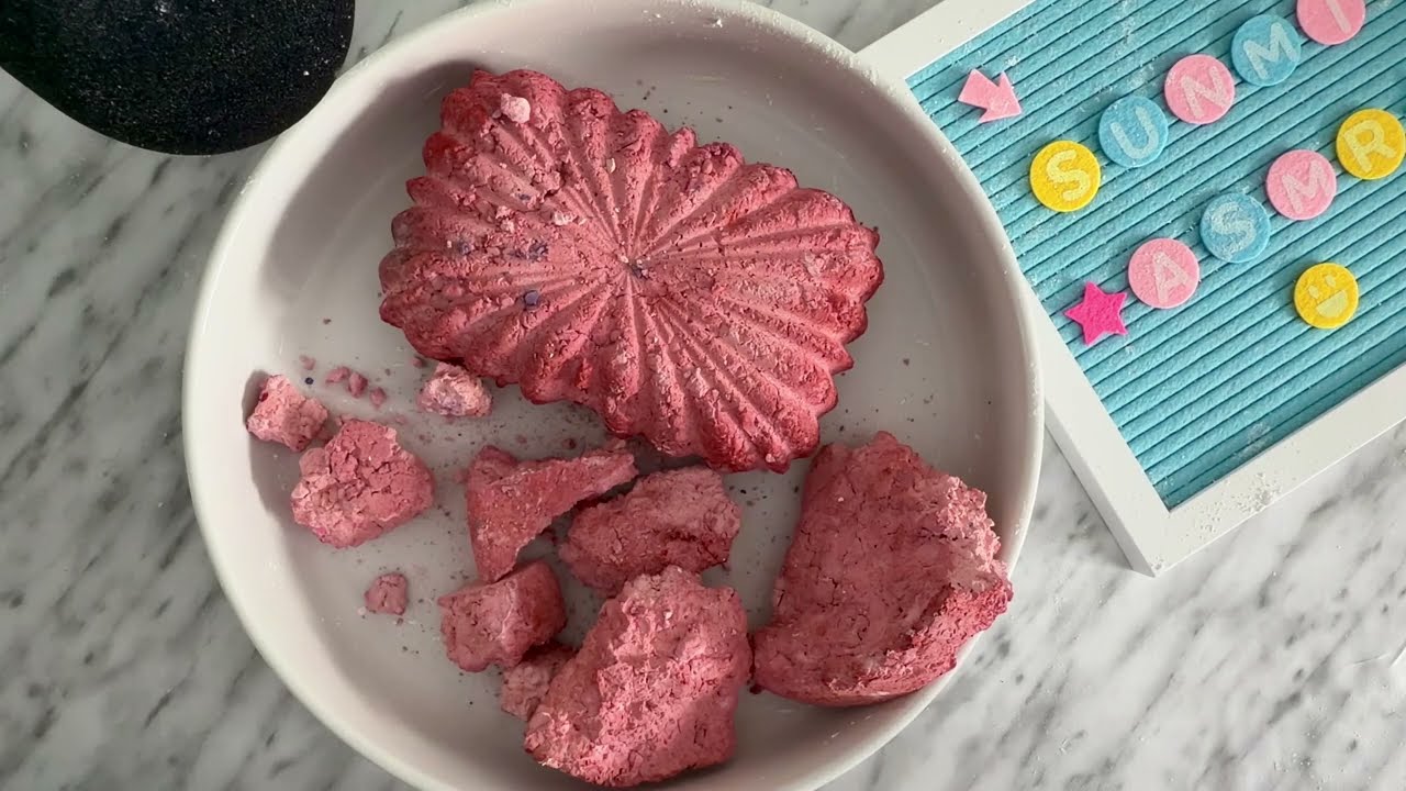 Soft Inside, Crispy Outside | Pink Gym Chalk Crushing ASMR