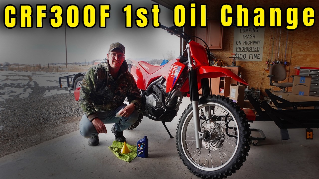 Первая замена масла на CRF300F — проще, чем я ожидал.