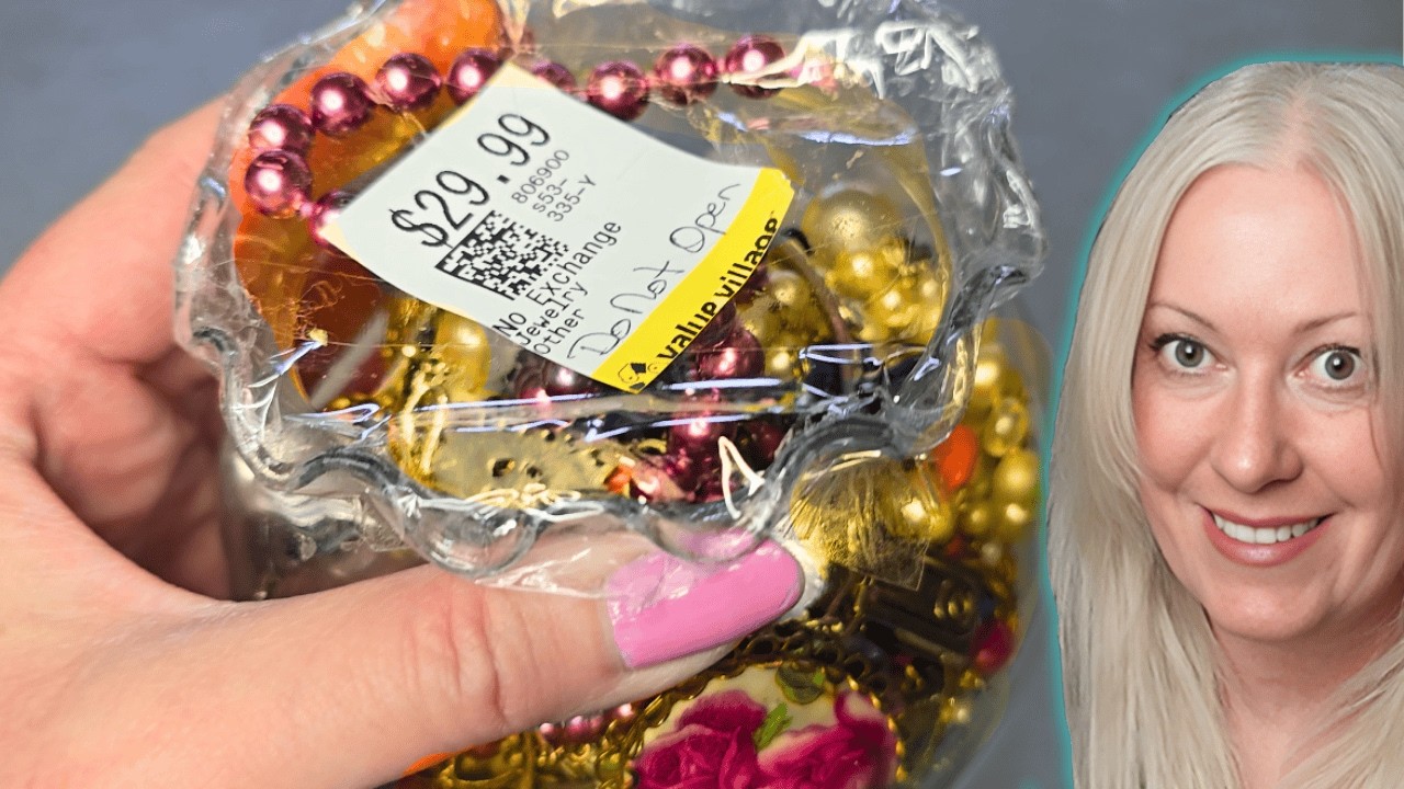 Mystery Jewelry Jar Opening With Me from Thrift Shop! Vintage Gold Silver Costume Jewelry Haul