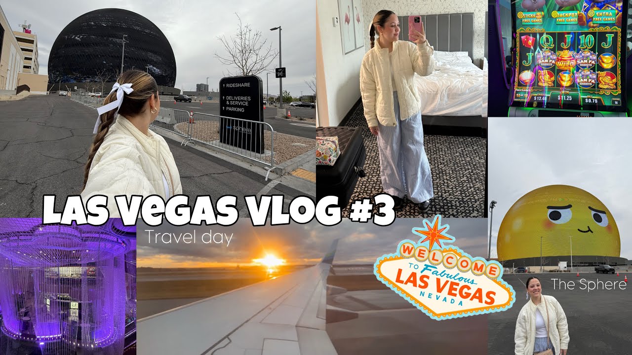 Las Vegas Vlog #3 - Walking around the strip and travel day