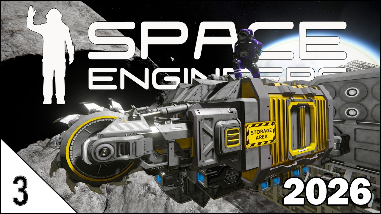 Building our FIRST Mining Ship! | Space Engineers Survival 2026 | Episode 3