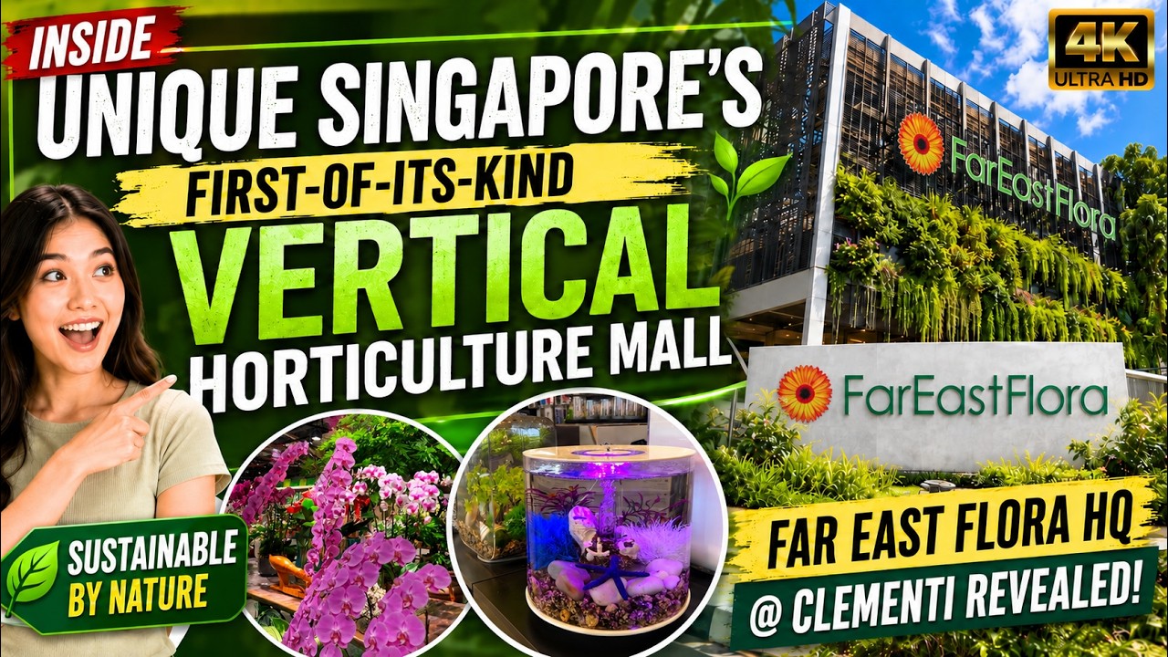 Singapore 1st-of-its-kind Far East Flora HQ Centre Vertical Horticulture Retail Mall Opens @Clementi
