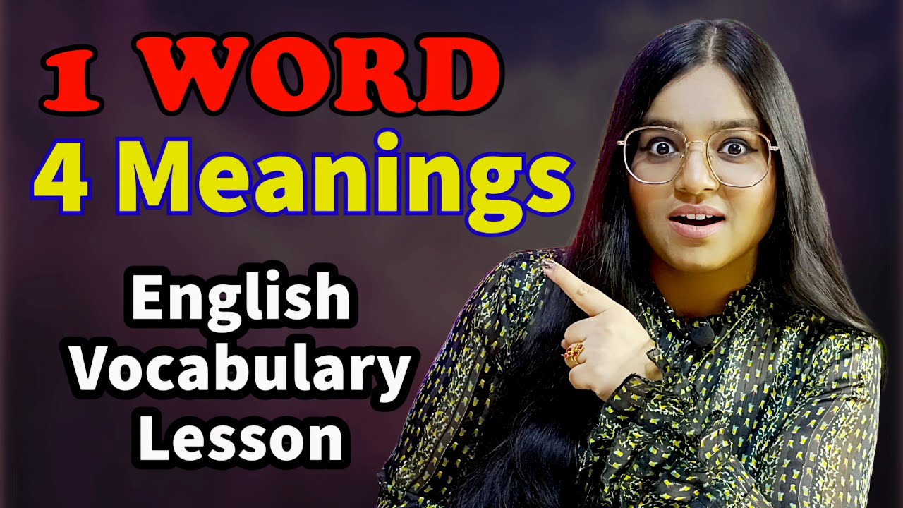 One Word with 4 Meanings | Improve English Vocabulary