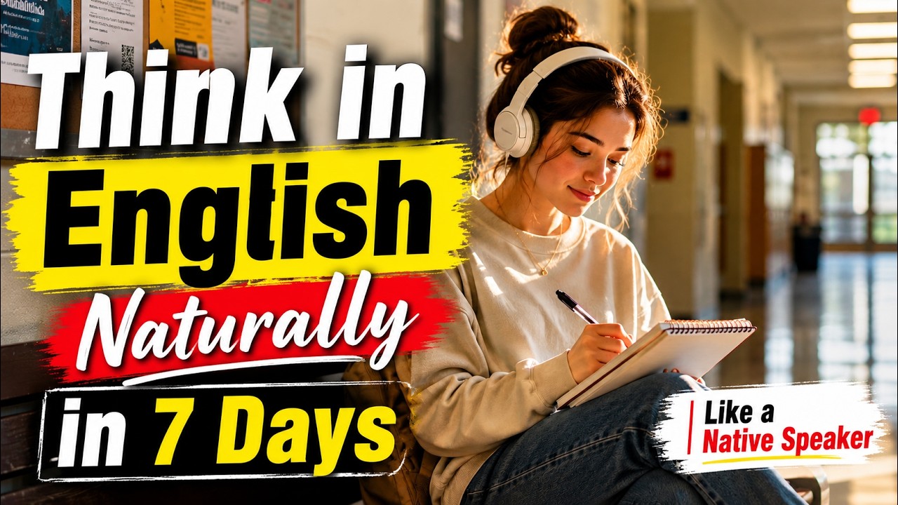 Learn to Think in English Fast | 7-Day Fluency Training Like a Native Speaker