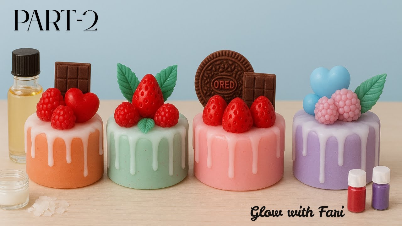 Mini Cake Candle Making | Part 2 | DIY Candle Tutorial for Beginners🎂🕯️