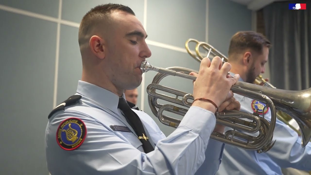 Répétition de la Musique de la Garde Républicaine pour le concert solidaire 