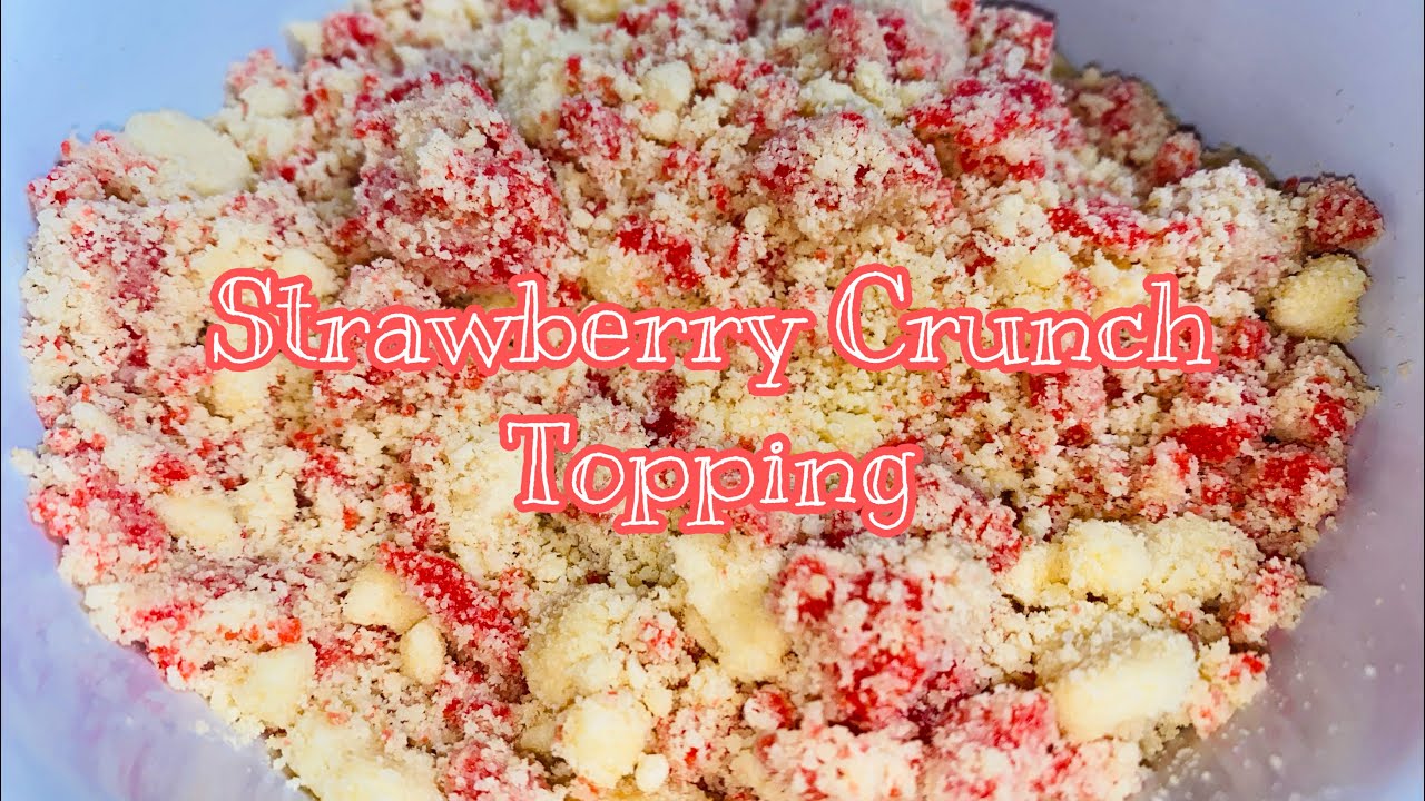 How to make Strawberry Crunch Topping 🍓| Fridai’s Kitchen