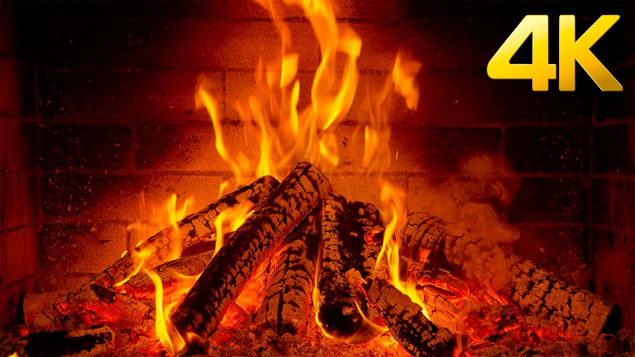 Enchanting Fireplace & Jazz Playlist | Crackling Fire Sounds with Piano Melodies for Cheerful Moods