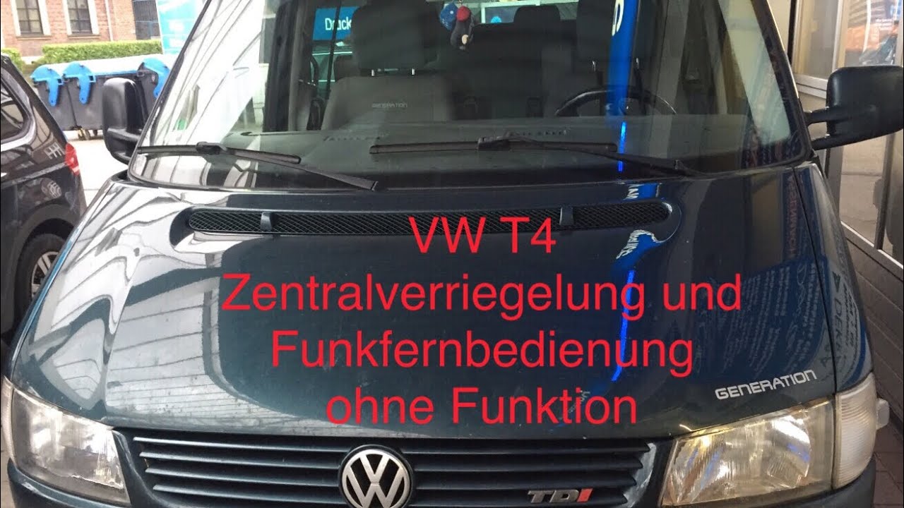 VW BUS T4 Zentralverriegelung und Funkfernbedienung funktionieren nicht!Fehlersuche+Reparatur