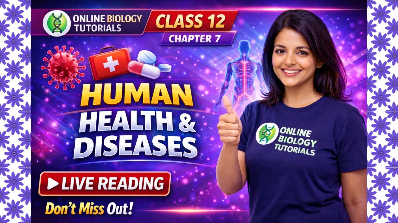 Human Health and Diseases I Ncert class 12 Biology I Class 12 Biology Chapter 7 I Audio Class 12 Bio