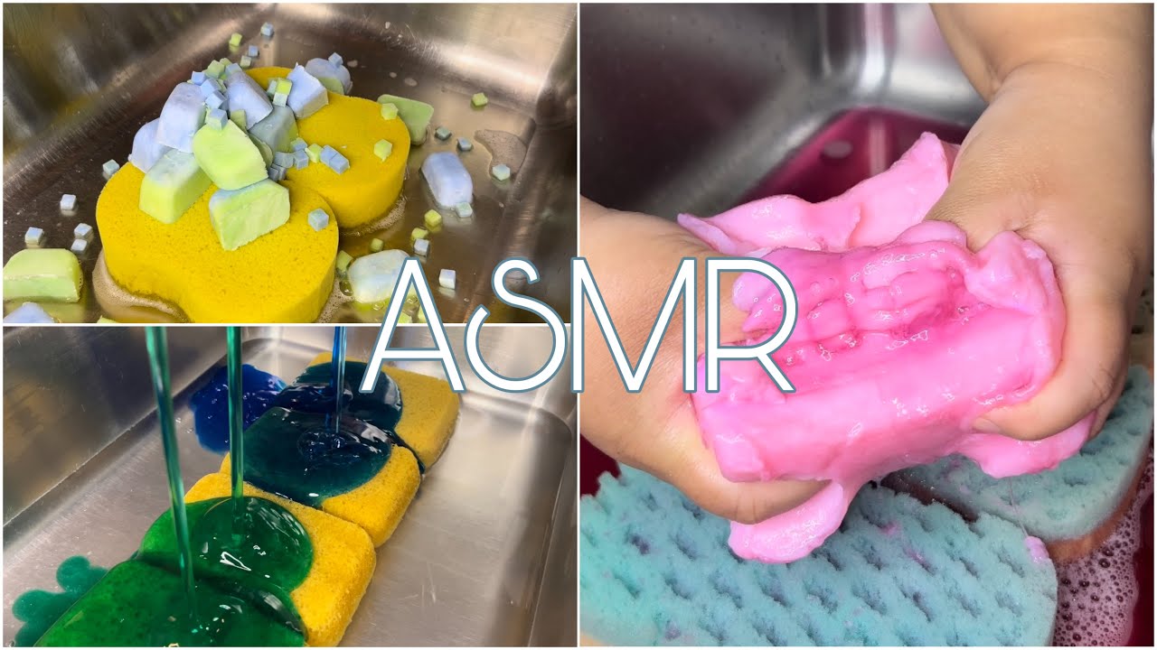 ❤️‍🔥 Weekly Compilation | ASMR SPONGE SQUEEZING | ❤️‍🔥