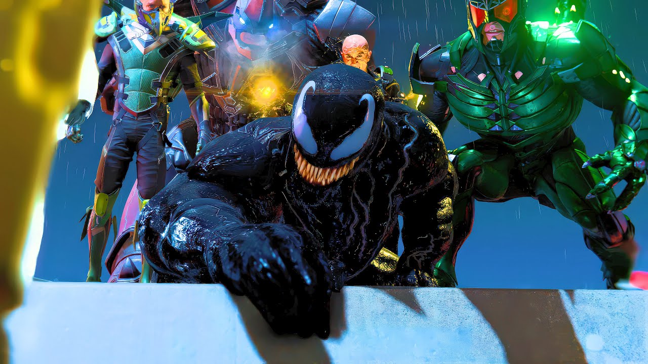 Tom Hardy's VENOM vs. SINISTER SIX! (CUTSCENE) - MARVEL'S SPIDER-MAN REMASTERED #spiderman #venom