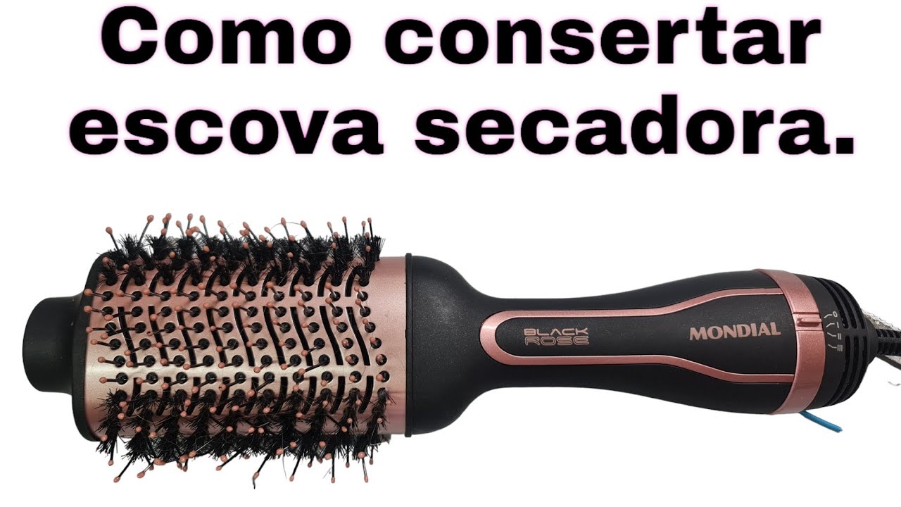 como abrir escova secadora mondial.