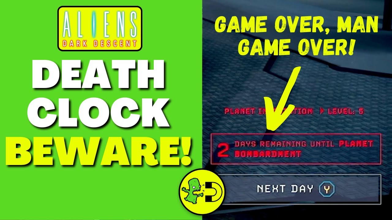 Aliens Dark Descent Campaign Death Clock - Beware!