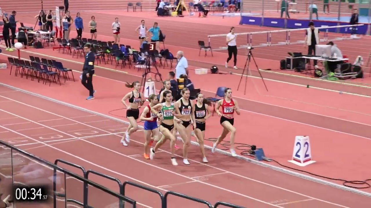 2026.02.22  Fedettpályás U20 és U18 Atlétikai Magyar Bajnokság 800m.