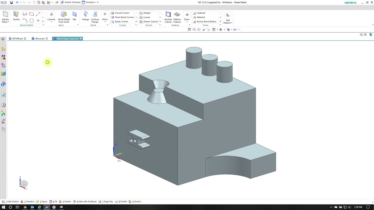 Sketch Reattach in NX CAD