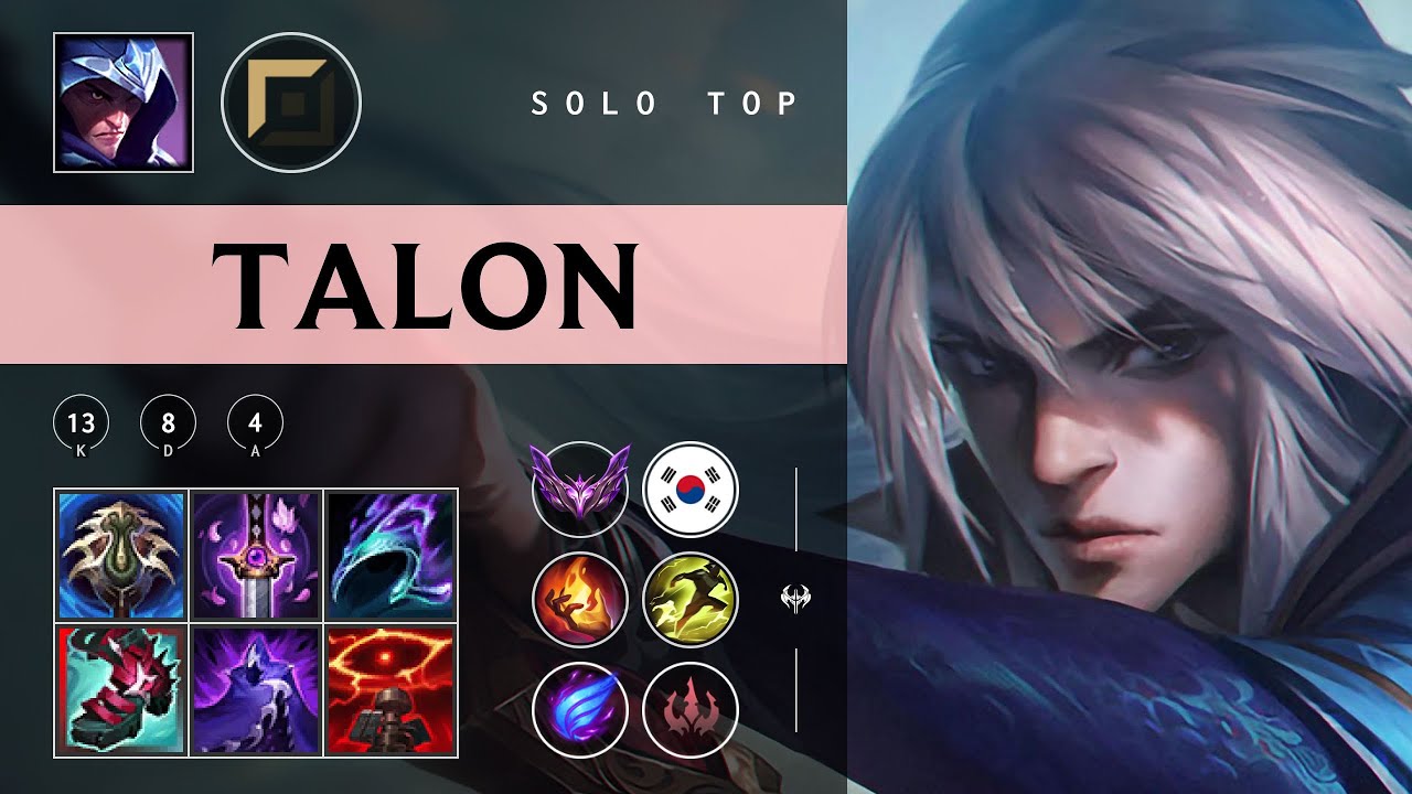 Talon Top vs Aatrox - KR Master Patch 25.24