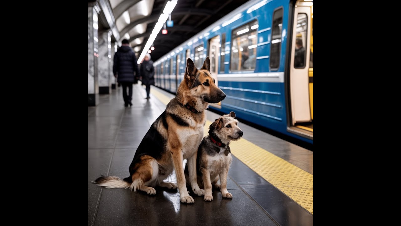 The Hitchhiking Subway Dogs of Moscow -  Simply Amazing !