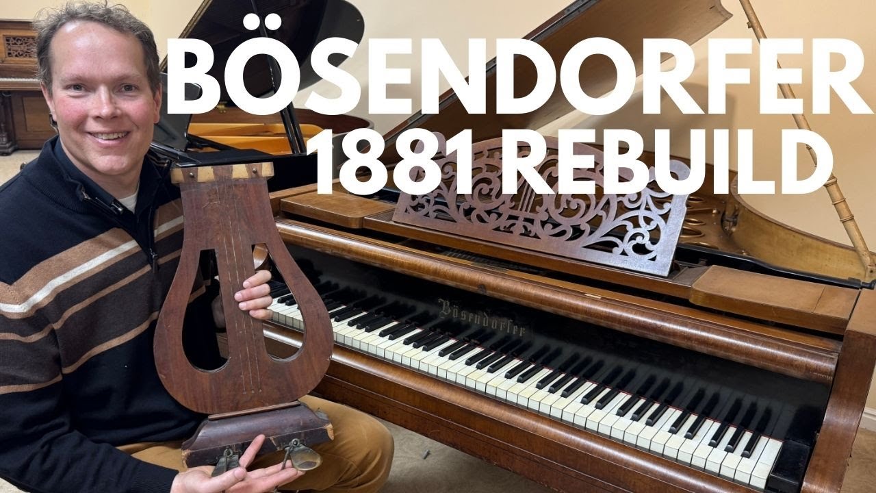 ДО: Полная реставрация и обновление покрытия рояля Bösendorfer 1881 года, хранящегося в Коннектик...